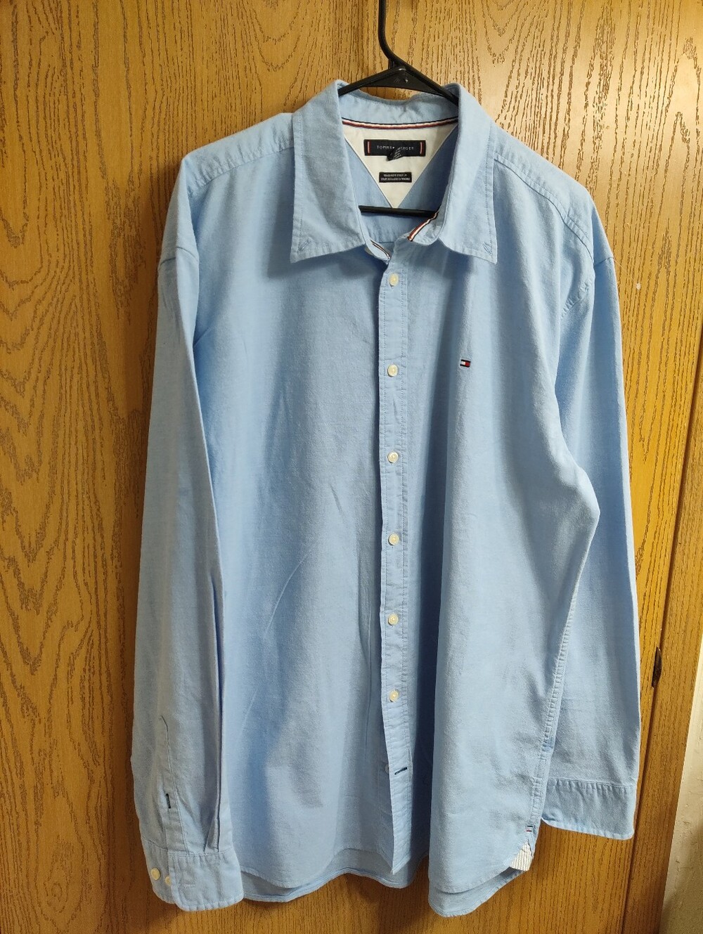 Tommy Hilfiger Light Blue Long-Sleeve Button-Down Shirt
